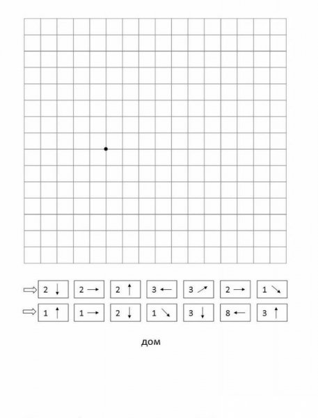 Задание для дошкольников математический диктант