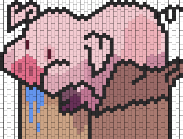 Большой рисунок по клеточкам