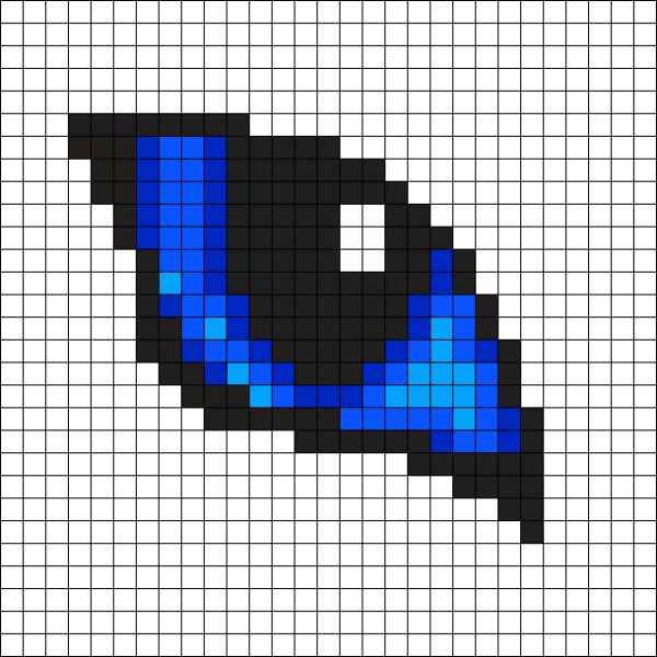 Глаз по клеточкам в тетради