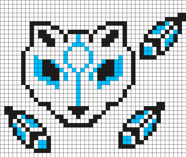 Рисунки по клеточкам животные лёгкие