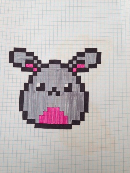 Рисование по клеткам милые маленькие