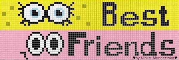 Схемы парных фенечек прямым плетением