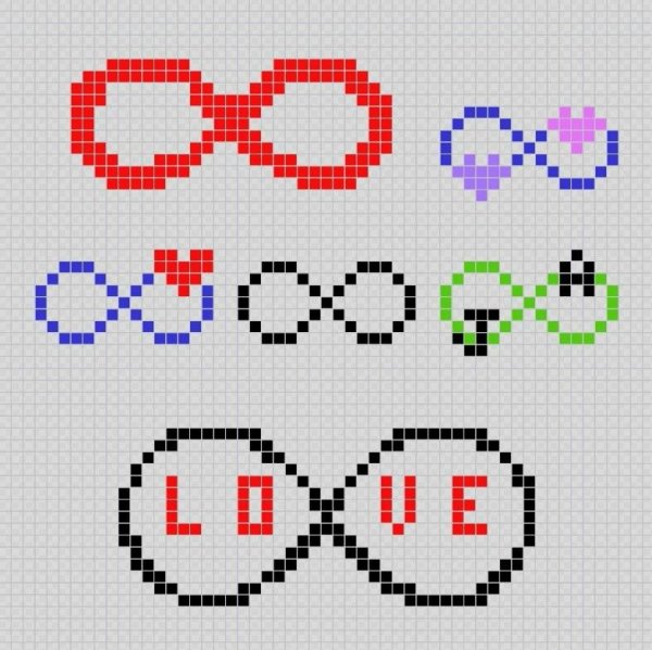 Схема фенечки бесконечность