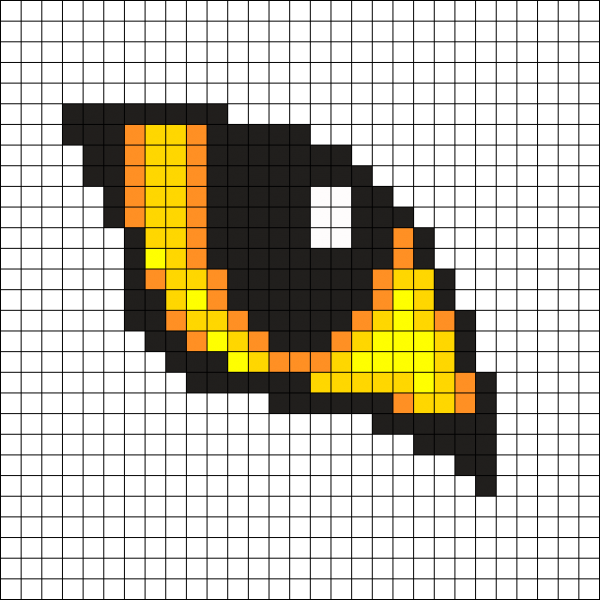 Рисунки по клеточкам оранжевые