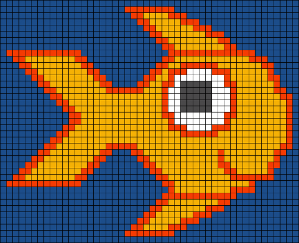 Рисунки по клеточкам рыбка