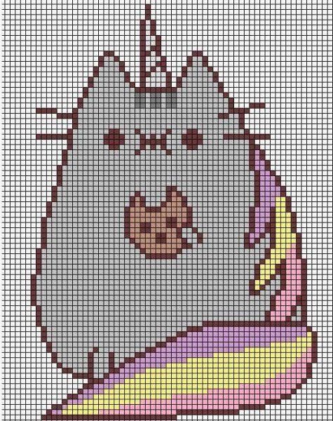 Кавайная схема для вышивки