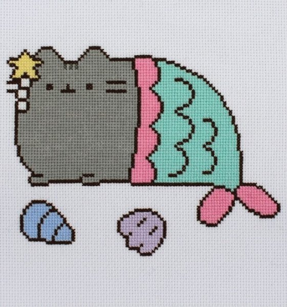 Вышивка Pusheen