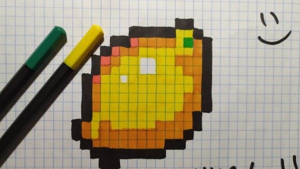 Лимончик по клеточкам