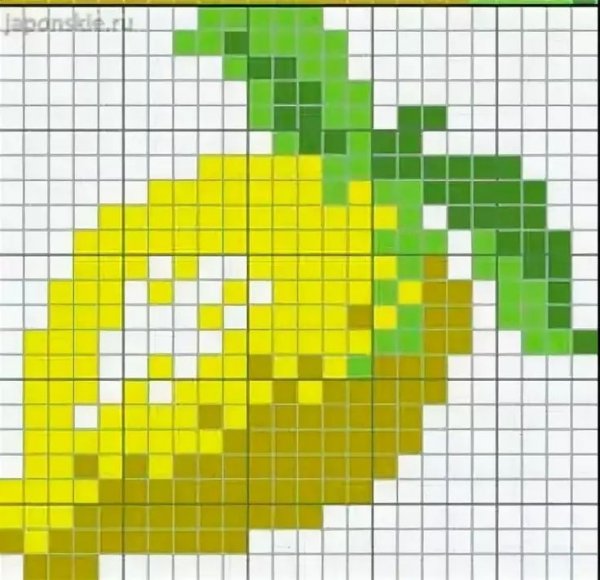 Лимон по клеточкам