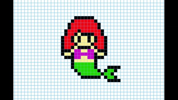 ЛОЛ по клеточкам в тетради