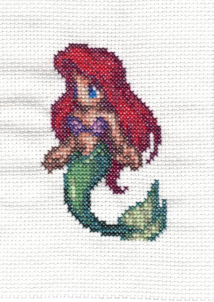 Схемы вышивок Русалочка Чиби