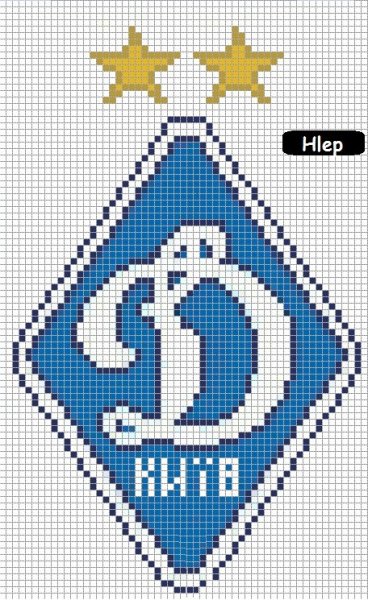 Рисование по клеточкам футбол