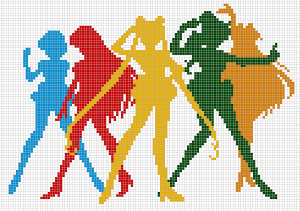 Вышивка крестом Сейлор Мун