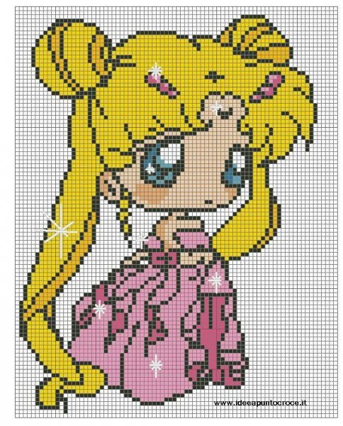 Вышивание крестиком Сейлор Мун