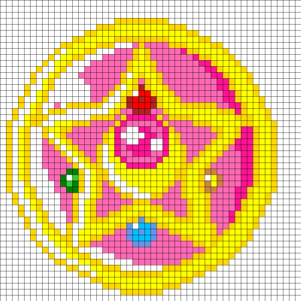 Схема для вышивания крестиком сейлормун