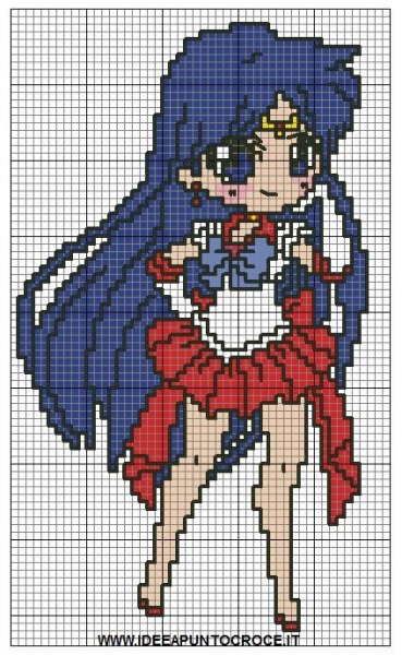 Вышивание крестиком аниме Сейлор Мун