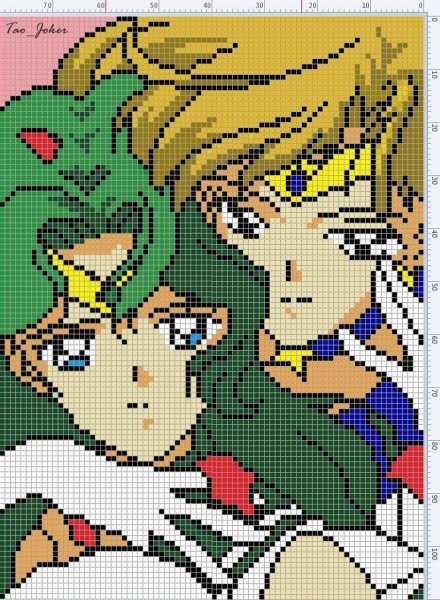 Вышивка крестом схема Сейлор Мун