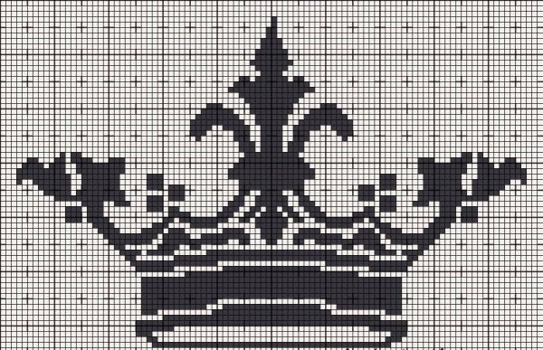 Корона вышивка крестом