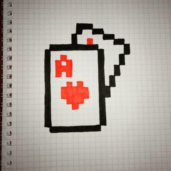 Пиксельные рисунки по клеточкам