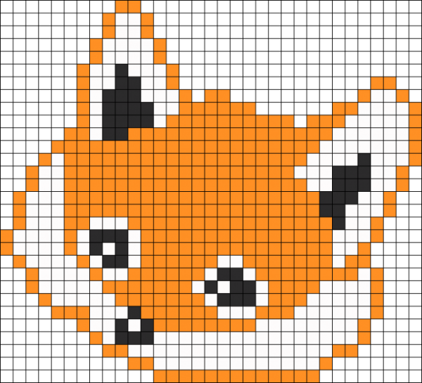 Рисунки по клеточкам животные лёгкие