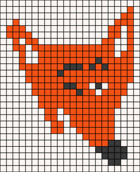 Лисы по клеточкам