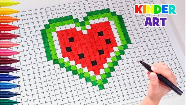 Рисования маркером по клеточкам