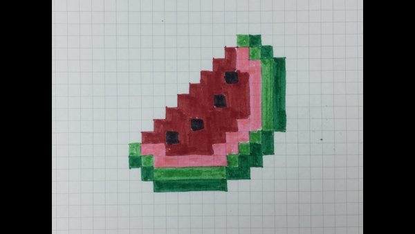 Арбуз по клеточкам