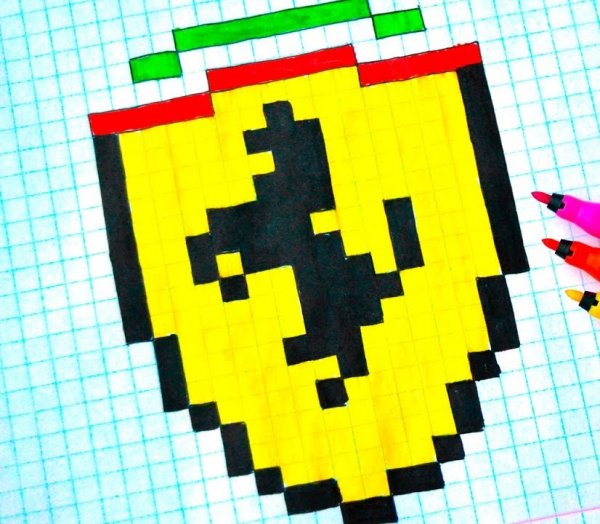 Рисование по клеточкам логотипы