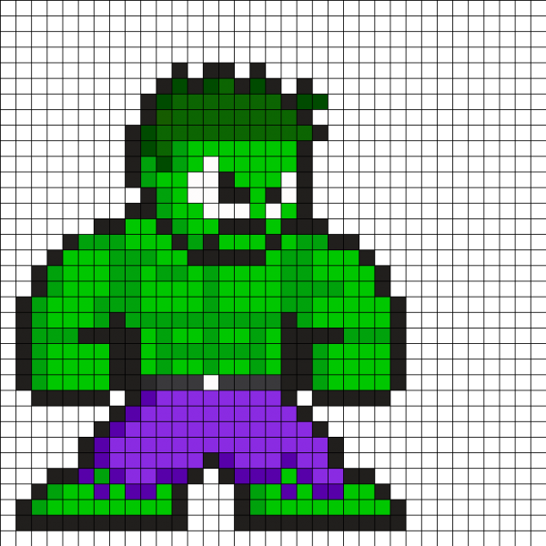 Халк по клеточкам