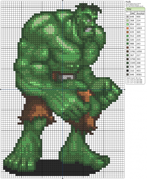 Халк по клеточкам