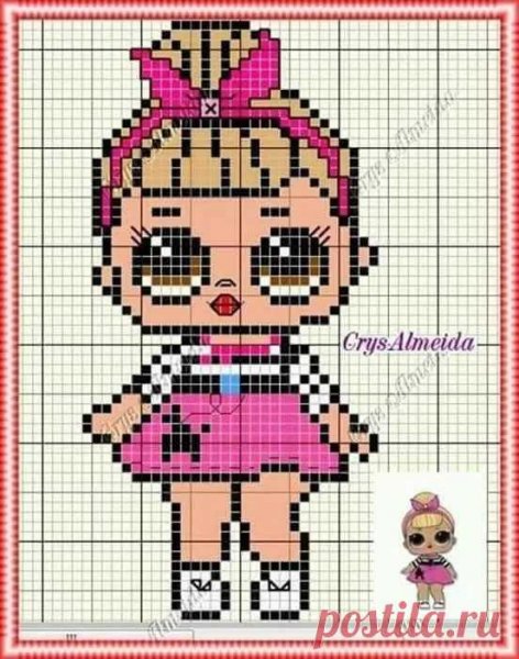 Вышить куклу ЛОЛ