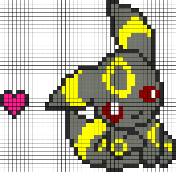 Пиксель арт в тетради