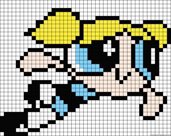 Рисунки по клеточкам из мультфильмов