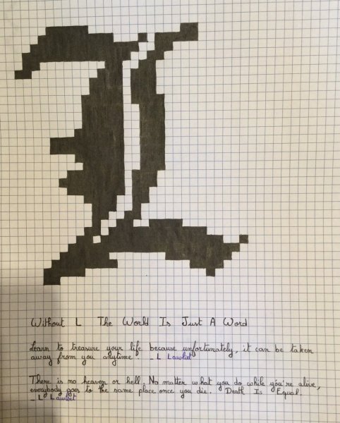 Вышивка крестом аниме тетрадь смерти