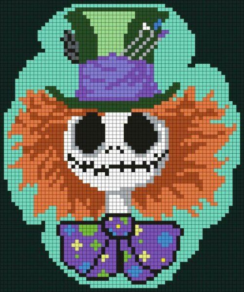 Хэллоуин по клеточкам