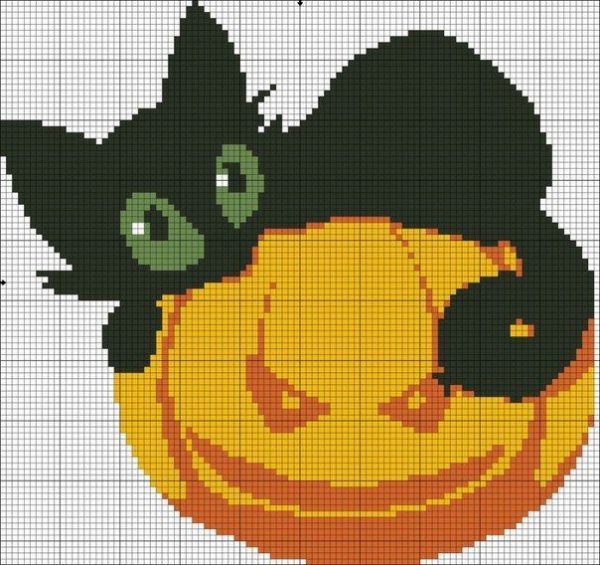 Вышивка крестиком Хэллоуин