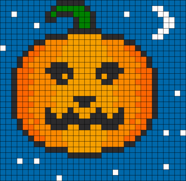 Тыква по клеточкам