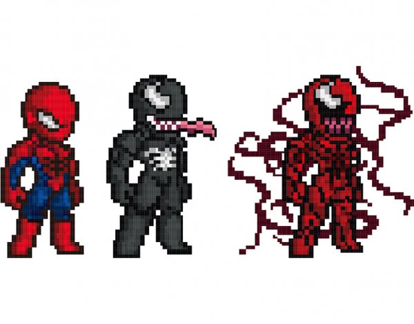 Веном пиксель арт