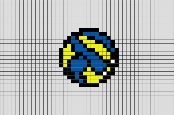 Рисование по клеточкам мяч