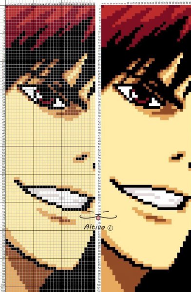 Схемы фенечек с аниме персонажами