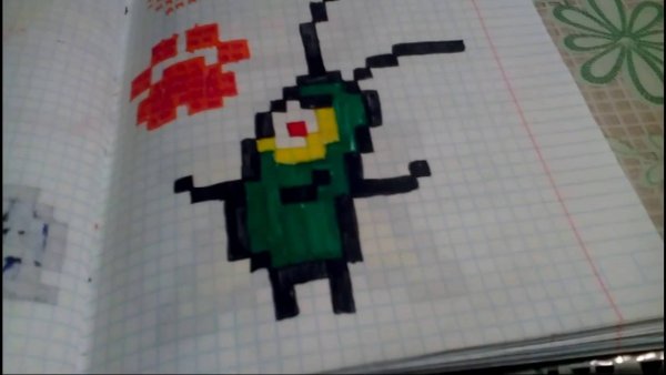 Рисование Эдисона по клеткам