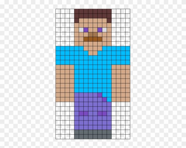 Стив по клеточкам из МАЙНКРАФТА