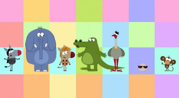 Зебра в клеточку мультфильм персонажи