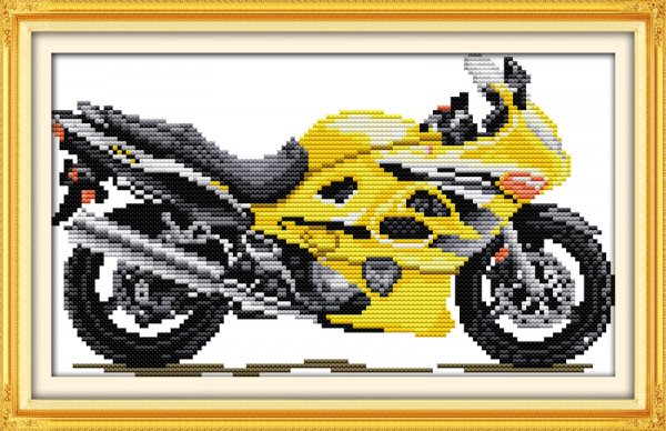 Вышивка мотоцикл