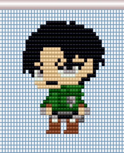 Атака титанов вышивка крестом схемы Леви