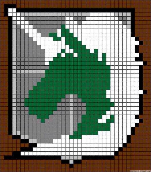 Вышивание крестиком аниме атака титанов