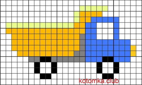 Рисунки по клеточкам лёгкие для мальчиков