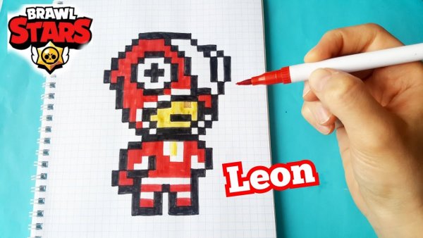 Леон БРАВЛ старс по клточкам