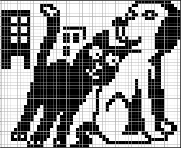 Жаккардовые узоры бык