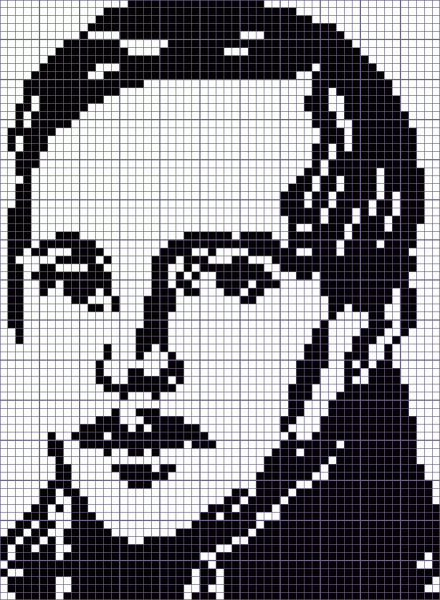 Портреты по клеточкам